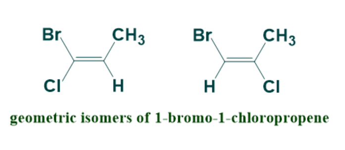 geometric isomers of 1-bromo-1-chloropropene