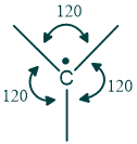 Free Radical structure of reactive intermediate