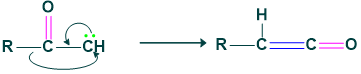 Formation of ketene