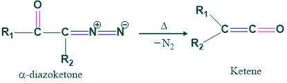 Ketene formation