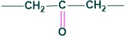 CO is flanked by two methylene groups