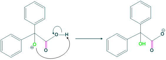 Mechanism-of-benzil-bezilic acid rearrangements step