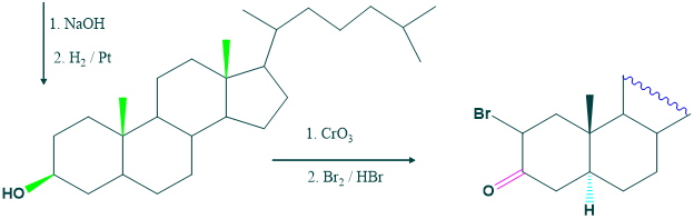 Synthesis of cholesterol step 27