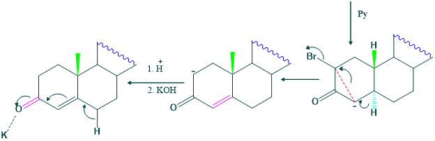 Synthesis of cholesterol step 28