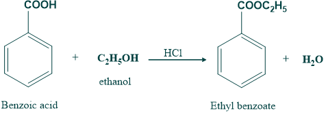 Benzoic acid gives esterification due to no steric hindrance