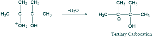 Pinacole-pinacolone rearrangement step 02