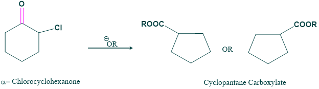 Reaction of cyclic ketone