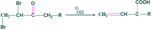 Reaction of vicinal dihaloketone