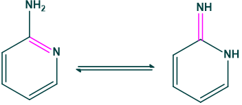 tautomerism between amine and imine