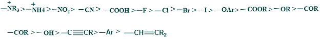 negative inductive effect