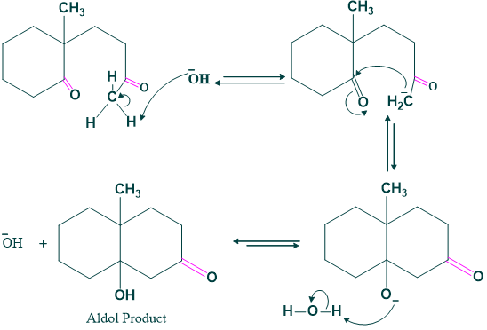 Aldol Condensation step in Robinson annulation reaction