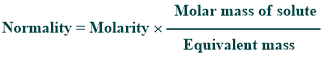 formula of normality