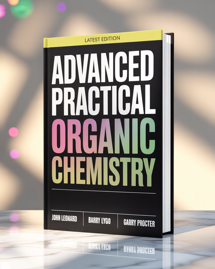 ADVANCED PRACTICAL ORGANIC CHEMISTRY Book By JOHN LEONARD”, “BARRY LYGO”, and “GARRY PROCTER
