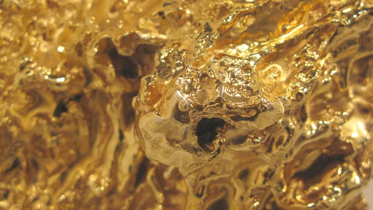 Metallic Luster of gold