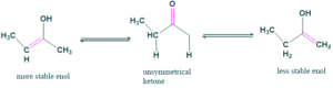 Tautomerism-of-unsymetrical-ketone