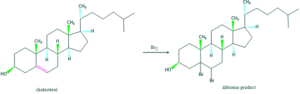 bromination of cholesterol