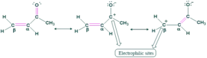 electrophilic sites in michael addition reaction