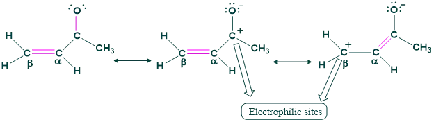 Michael Addition 1 electrophilic sites in michael addition reaction