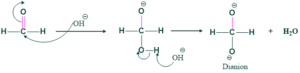 formation of dianion