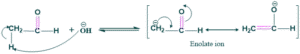 Aldol Condensation Reaction 2 formation of enolate ion