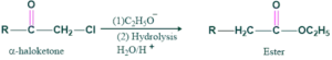 formation of ester by favorskii rearrangement