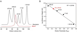 gel filtration graph