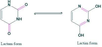 Tautomerism 2 lactam and lactim form
