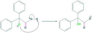mechanism of benzil benzilic acid rearrangements step 3