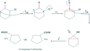 mechanism of cyclic ketone