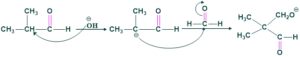 mechanism of of 2 methyl propanal with formaldehyde.01