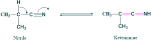 nitril and ketenimine form
