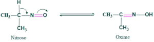 nitroso and oxime form