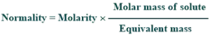 normality simple formula