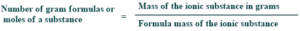 number of grams formulas