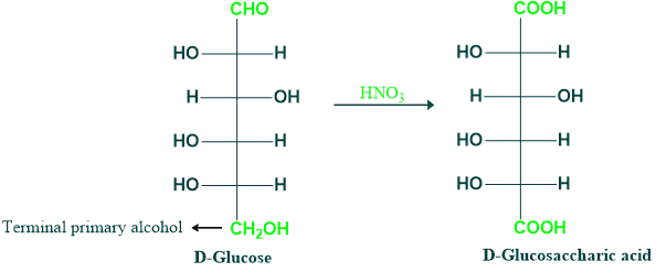 oxidation of glucose with HNO3