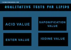qualitative tests for lipids