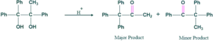 reaction of un symmetrical pinacolone