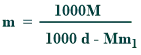relationship between molarity and molality