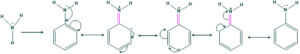 resonance structure of aniline step 1