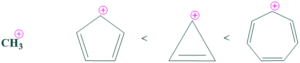 stability order of aromatic carbocations