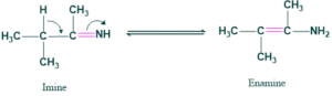 tautomerism between imine and enamine