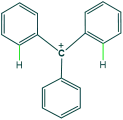 tertiary phenyl carbocation structure