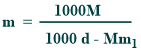 the relationship between molarity and molality
