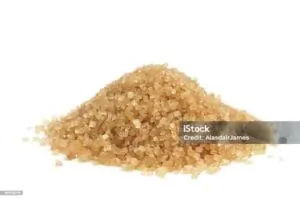 unrefined raw cane sugar or brown sugar