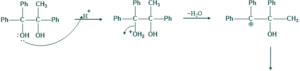 unsymmetrical pinacol major product step 1