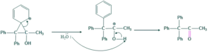 unsymmetrical pinacol major product step 3