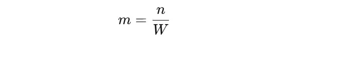 molality formula