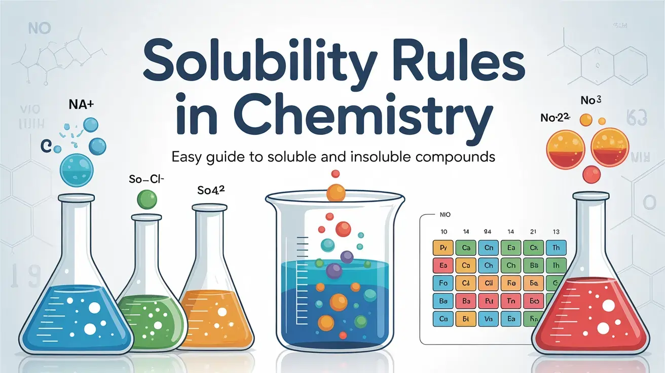 Solubility Rules In Chemistry | Chart And Example Reactions