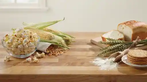 gluten and popcorn
